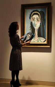 毕加索名画以1300万美元拍出(图)